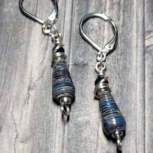 Handmade Paper Bead Earrings
